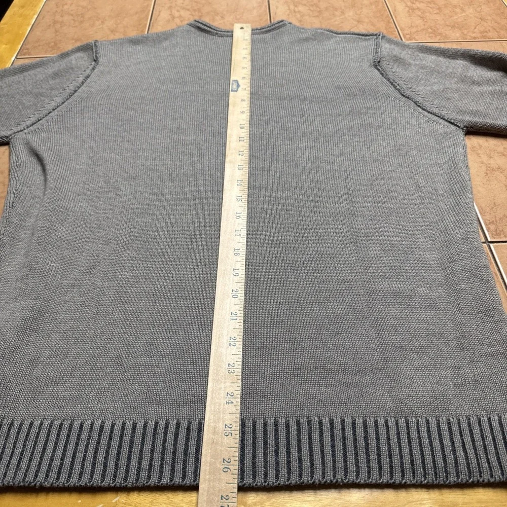 Patrick James Sweater Mens Sz 52 Med Italy Made‎ Brown Merino Wool Acrylic Knit